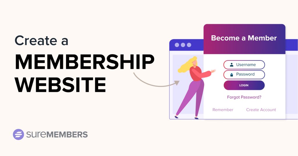 create a membership website