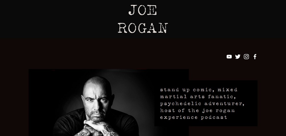 Joe Rogan website