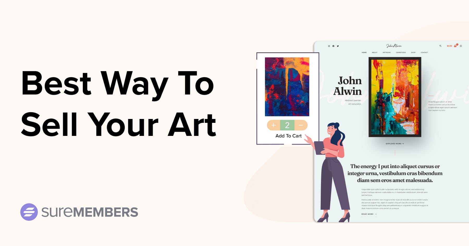 Learn how to sell art online using membership business