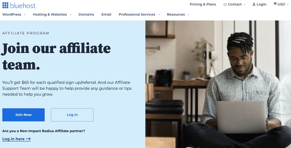 Bluehost affiliate program