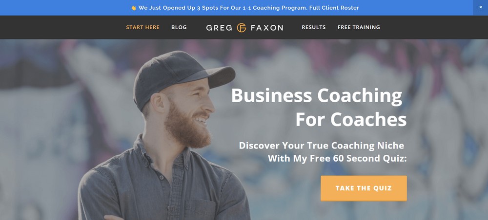 Greg Faxon website