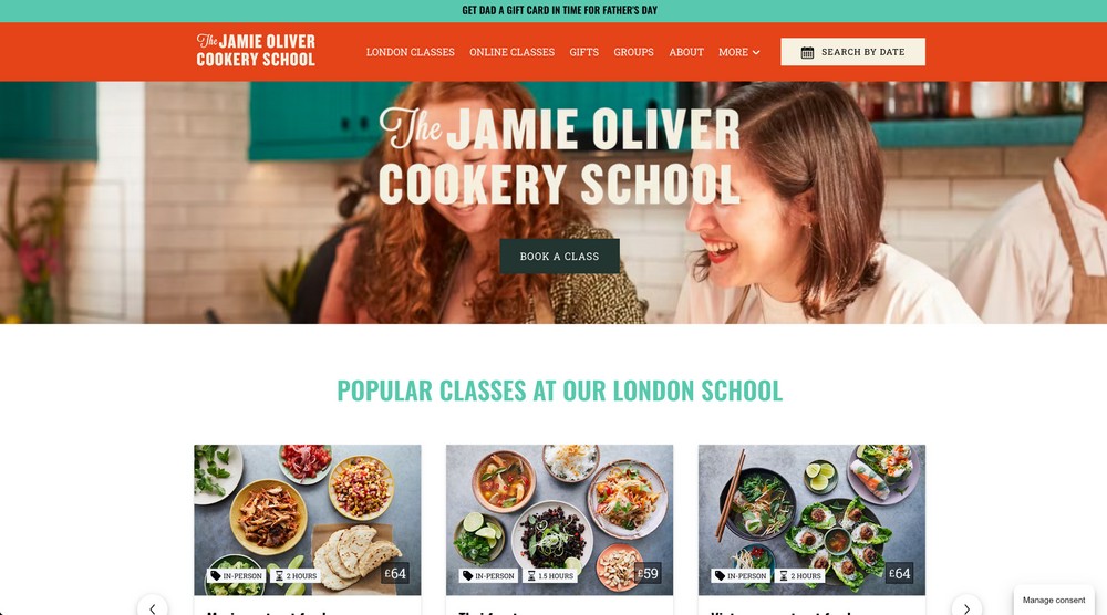 jamie oliver homepage