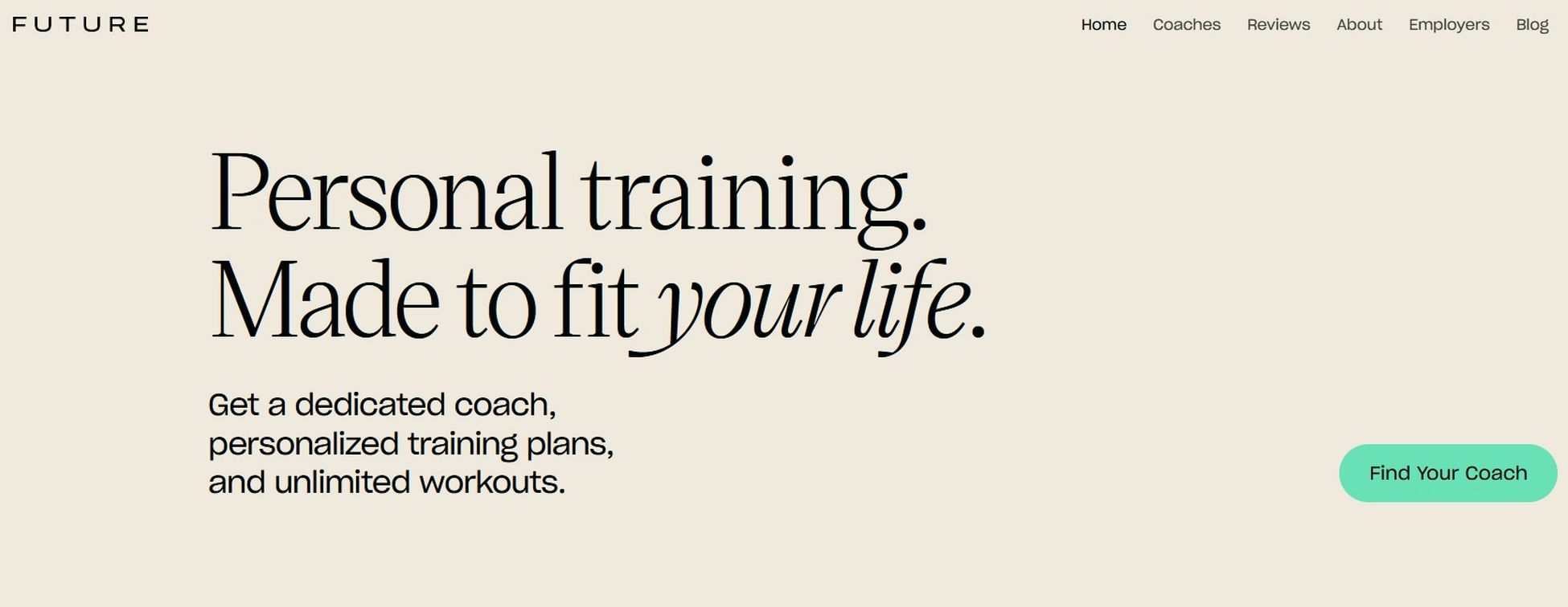 Future online fitness training and coaching 