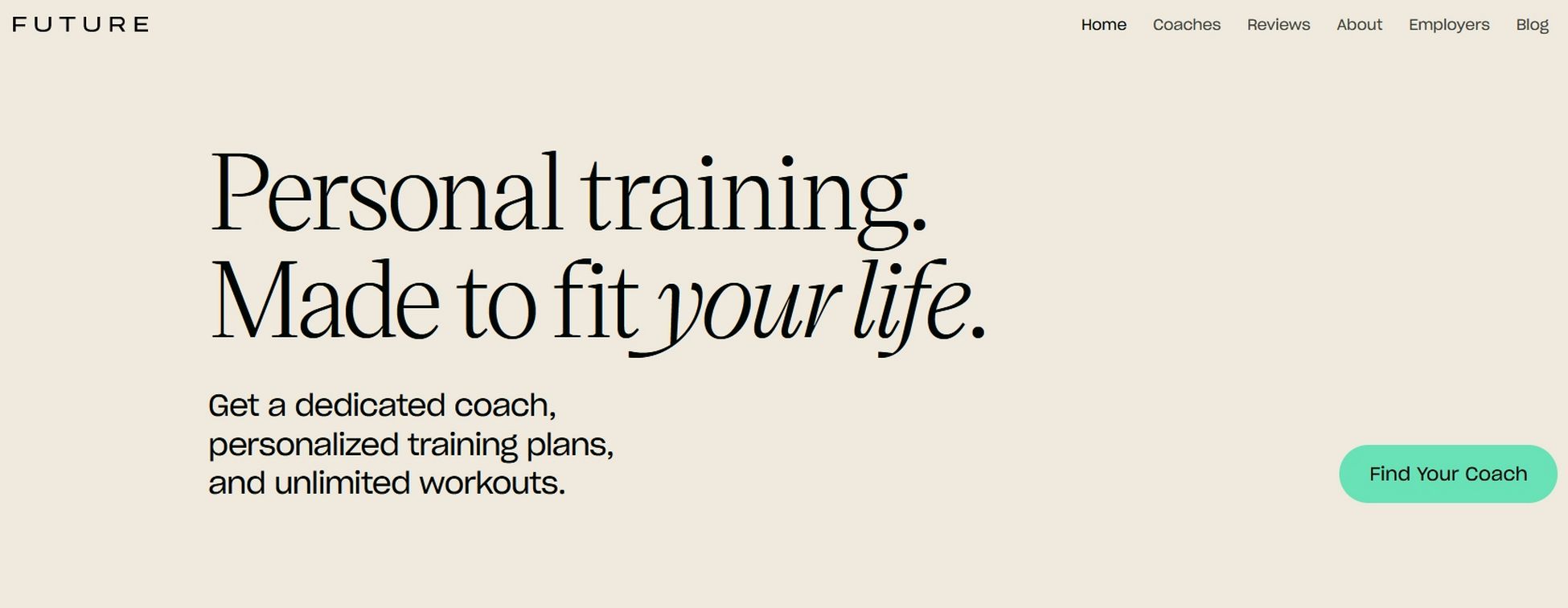 Future online fitness training and coaching