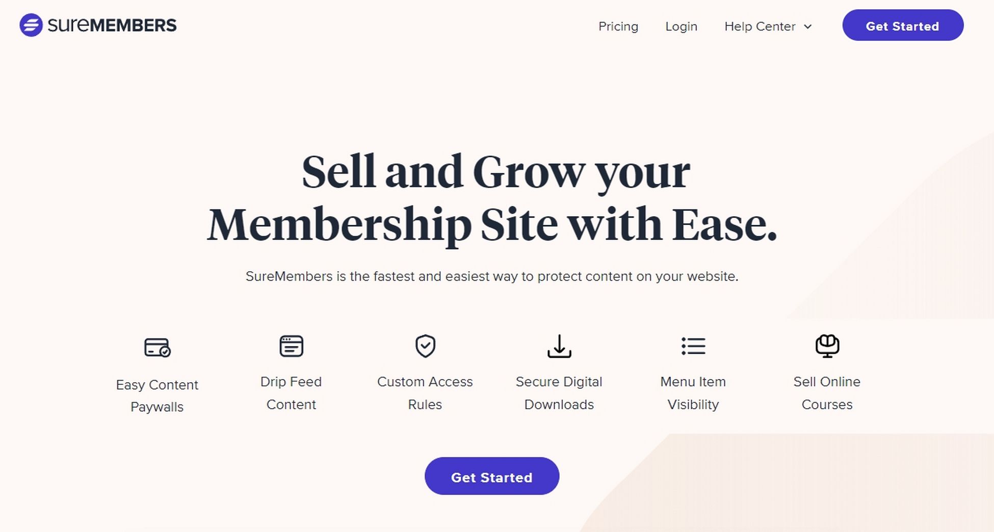 SureMembers homepage