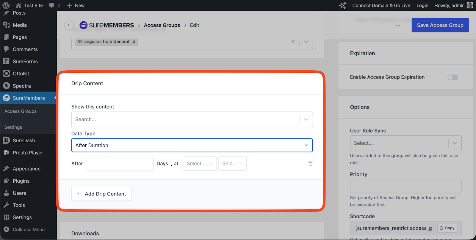 How to Set Up Access Groups with Drip Content - SureMembers